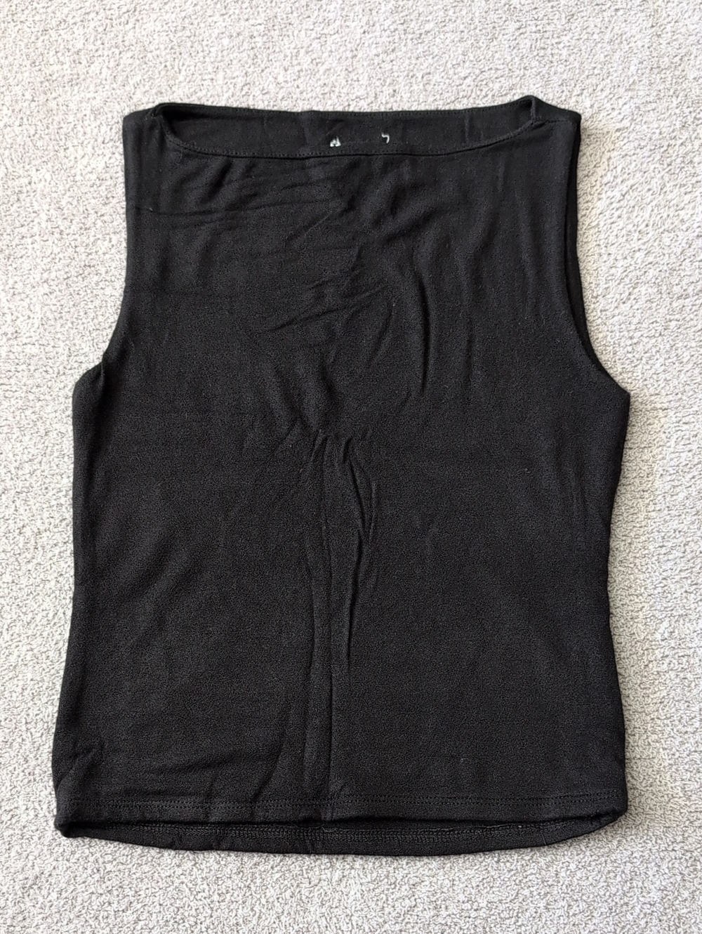 NWOT Live In The Moment Black High Neck Tank Top Size XS